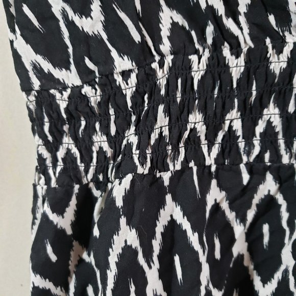 George black and white geometric Womens Summer Dress, sz XS - Picture 5 of 9